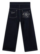 Jeans per bambina Kenzo Kids in denim con pieghe K61327 Z35 KENZO KIDS 