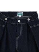 Jeans per bambina Kenzo Kids in denim con pieghe K61327 Z35 KENZO KIDS 
