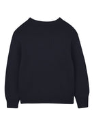 Maglione per bambina Kenzo Kids blu con Boke Flower jacquard K61334 845 KENZO KIDS 