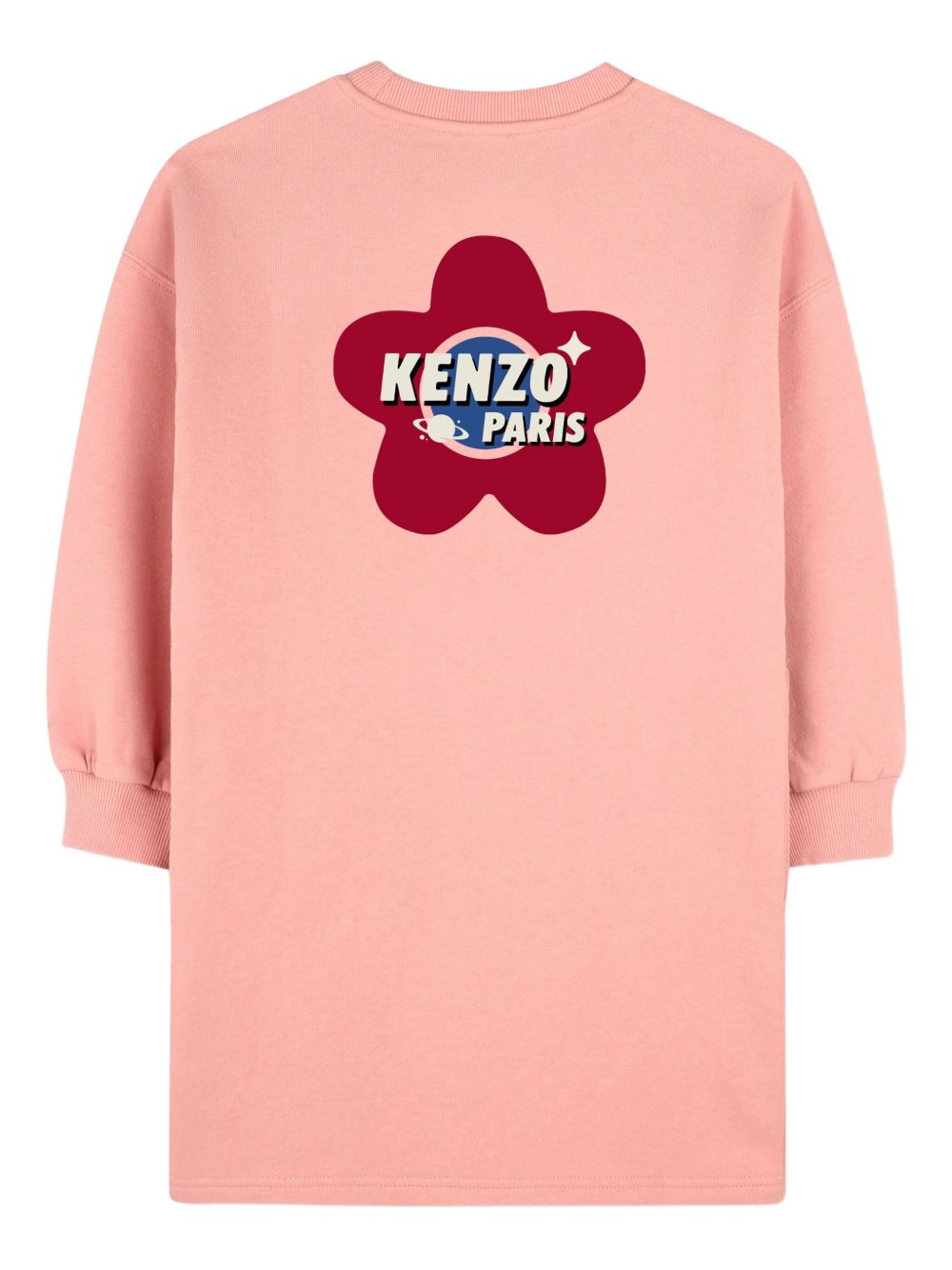 Abito per bambina Kenzo Kids rosa con stampa logo sul petto K61346 47H KENZO KIDS 