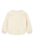 Felpa Boke Flower per bambina Kenzo Kids beige con girocollo a coste K61376 21G KENZO KIDS 
