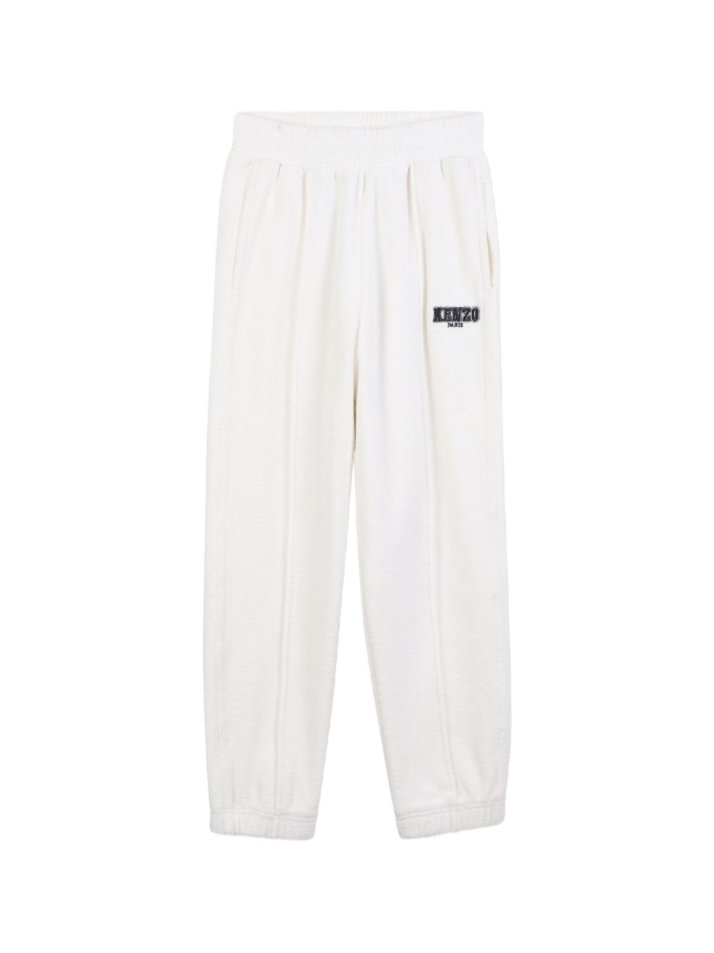 Pantaloni sportivi per bambino Kenzo Kids bianchi con logo ricamato K61411 117 KENZO KIDS 