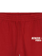 Pantaloni sportivi elasticizzati per bambino Kenzo Kids rosso con stampa logo K61412 956 KENZO KIDS 