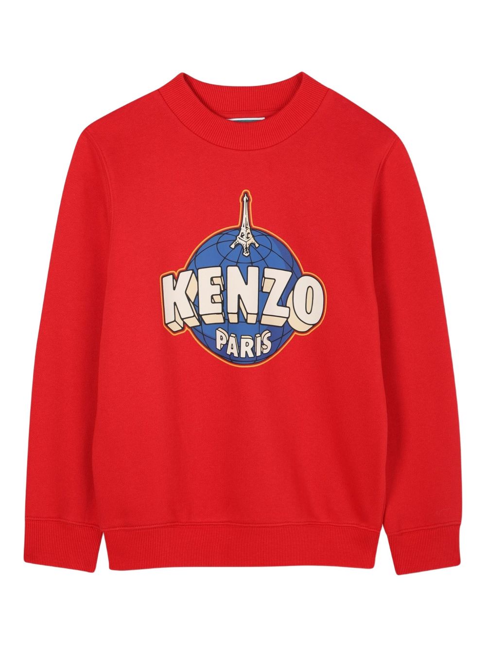Felpa per bambino Kenzo Kids rossa con stampa con logo frontale K61427 968 KENZO KIDS 