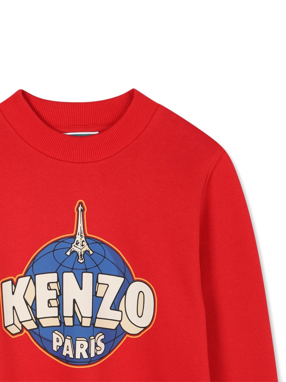 Felpa per bambino Kenzo Kids rossa con stampa con logo frontale K61427 968 KENZO KIDS 