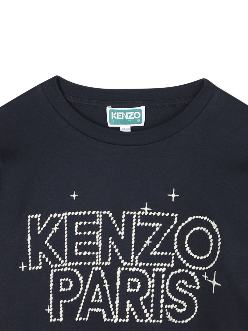 T-shirt per bambino Kenzo Kids blu a maniche lunghe con logo K61436 845 KENZO KIDS 