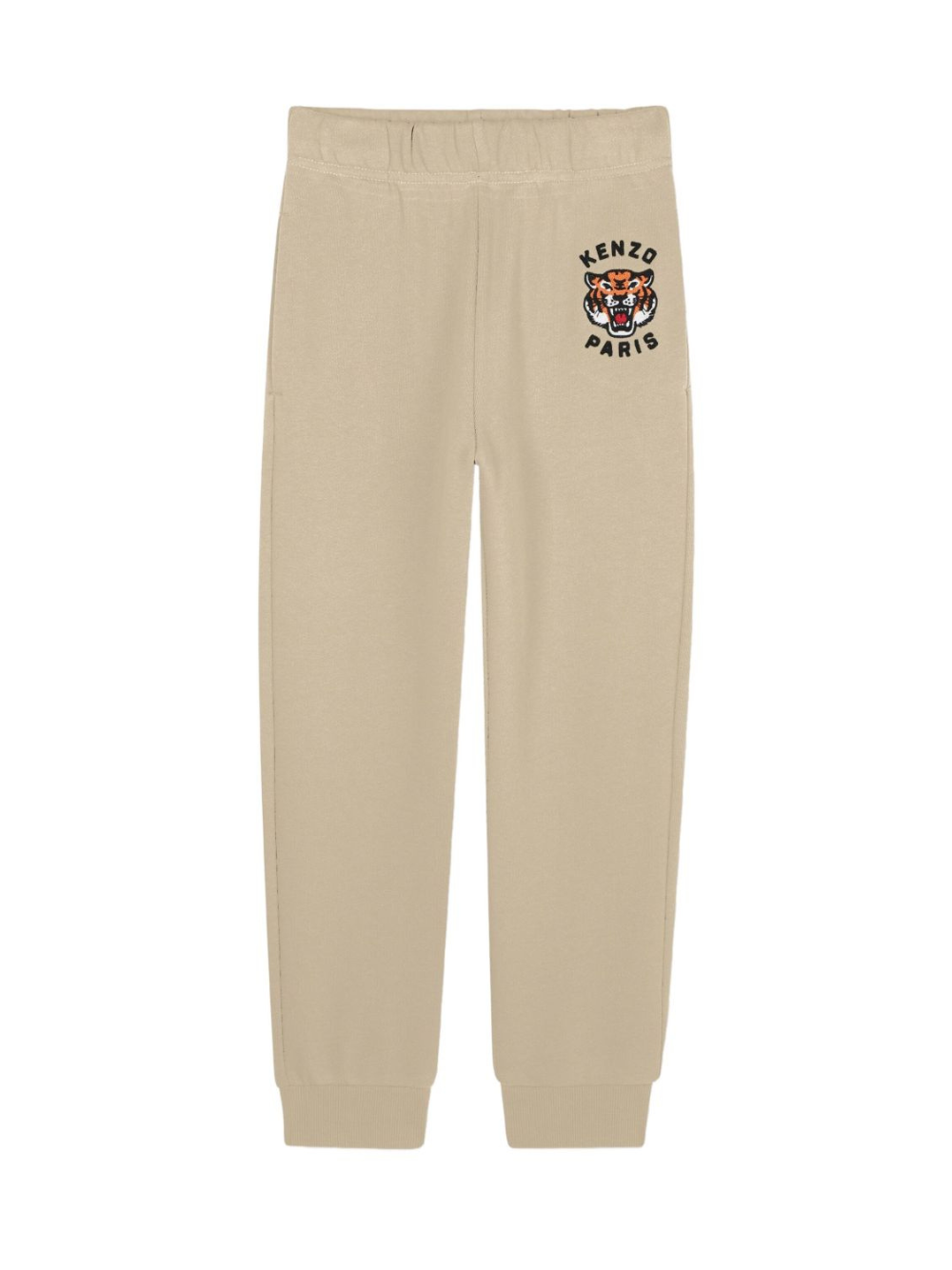 Pantaloni sportivi per bambino Kenzo Kids beige con ricamo Tiger K61455 249 KENZO KIDS 
