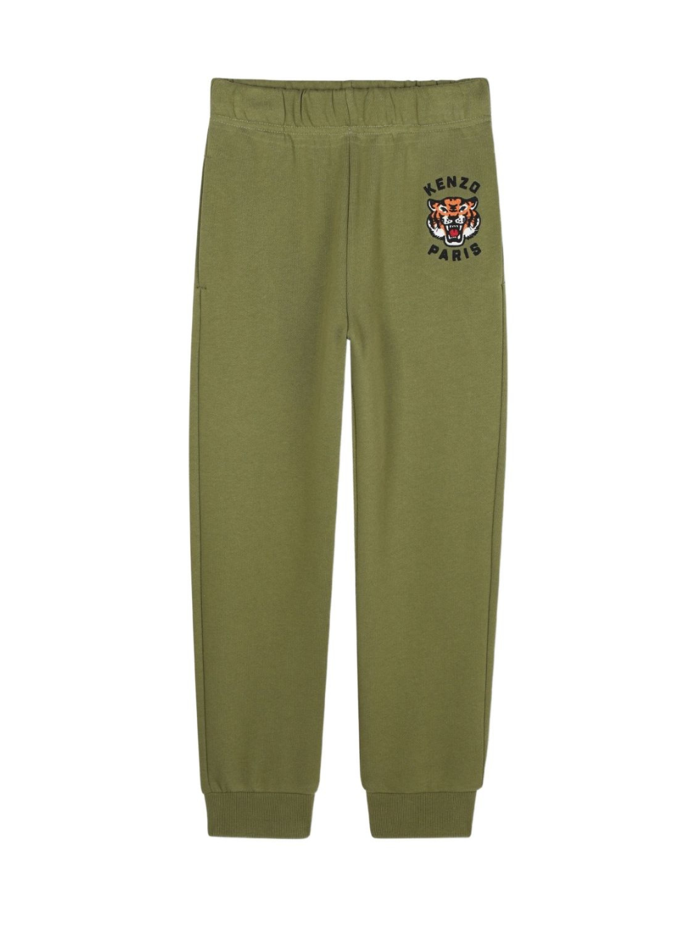 Pantaloni sportivi per bambino Kenzo Kids verdi con ricamo Tiger K61455 64T KENZO KIDS 