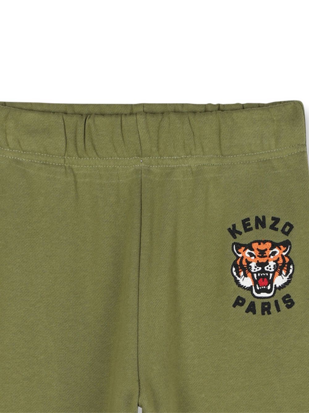 Pantaloni sportivi per bambino Kenzo Kids verdi con ricamo Tiger K61455 64T KENZO KIDS 