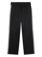 Pantaloni sportivi per bambino Kenzo Kids nero con righe laterali K61477 095 KENZO KIDS 
