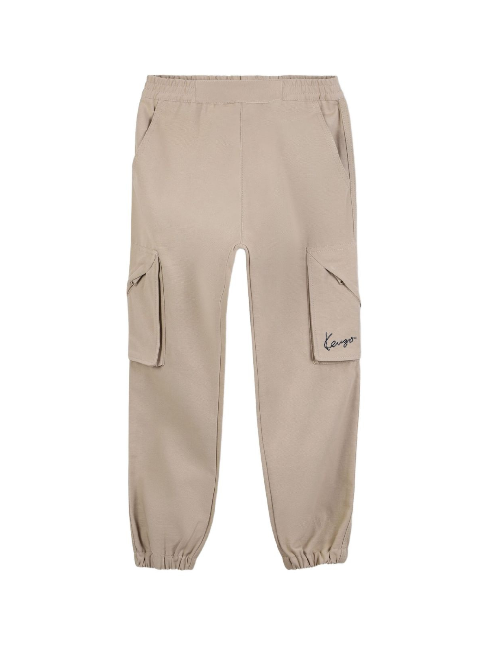 Cargo per bambino Kenzo Kids beige con tasche cargo laterali K61481 249 KENZO KIDS 