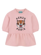 Abito per neonata Kenzo Kids rosa con stampa Tiger Head K61499 47H KENZO KIDS 