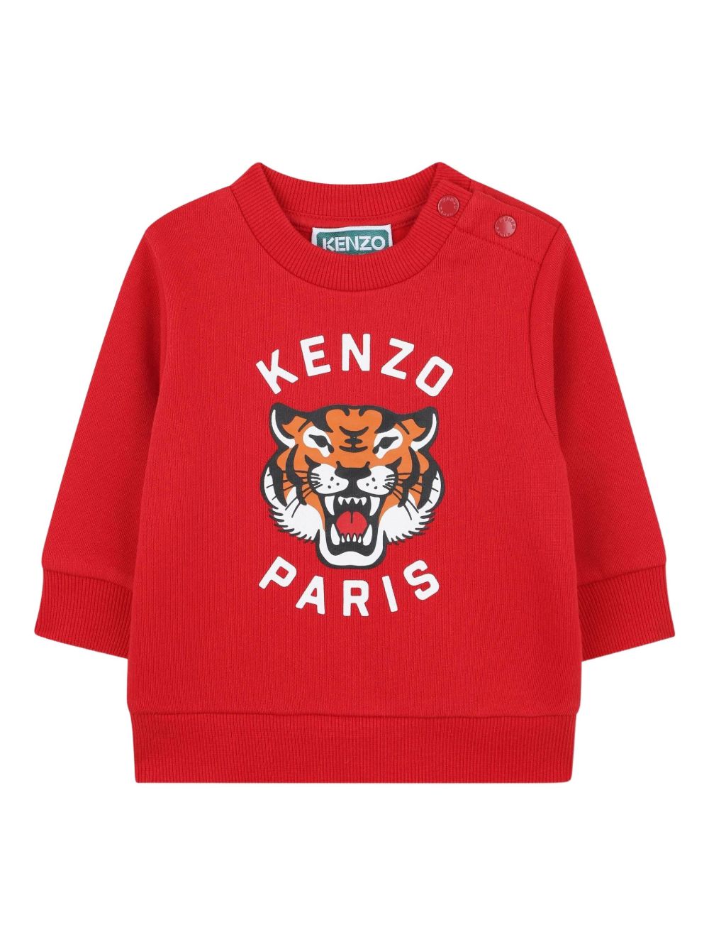 Set tuta sportiva per neonato Kenzo Kids rosso con logo K61502 968 KENZO KIDS 