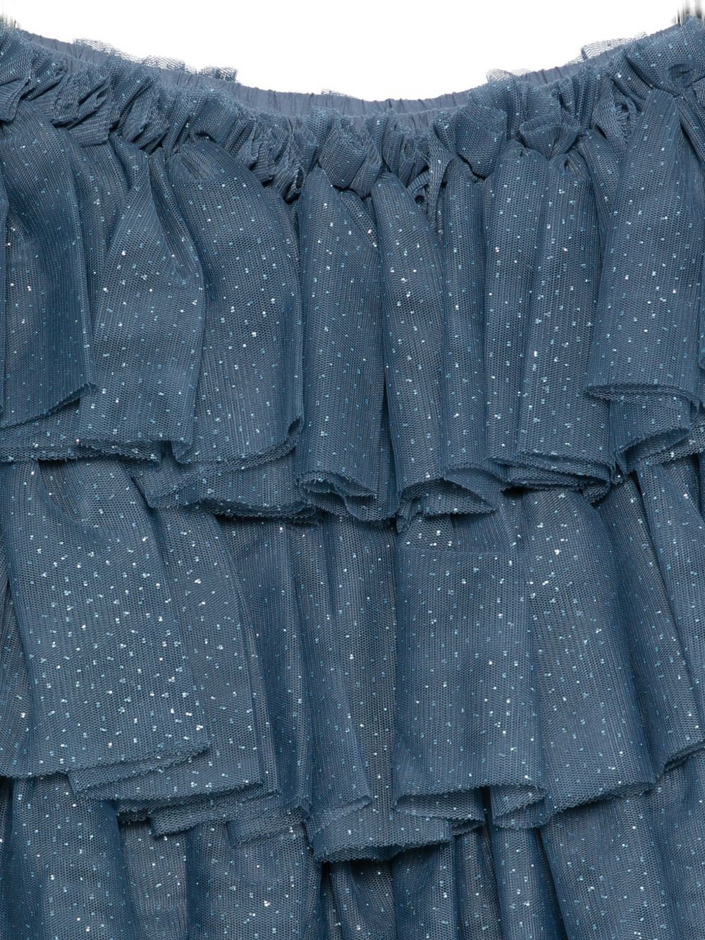 Gonna per bambina Konges Sløjd blu con strati di ruches KS103808 S30026 KONGES SLOJD KIDS 