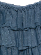 Gonna per bambina Konges Sløjd blu con strati di ruches KS103808 S30026 KONGES SLOJD KIDS 