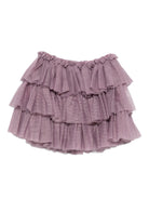 Gonna per bambina Konges Sløjd viola con strati di ruches KS103808 S45021 KONGES SLOJD KIDS 