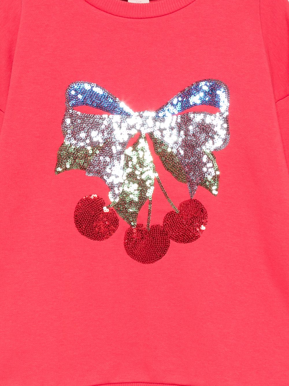 Felpa per bambina Konges Slojd rossa con paillettes e maniche lunghe KS103862 S10046 KONGES SLOJD KIDS 
