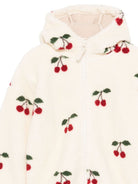 Felpa per bambina Konges Sløjd bianco con motivo ciliegie KS104068 P00049 KONGES SLOJD KIDS 
