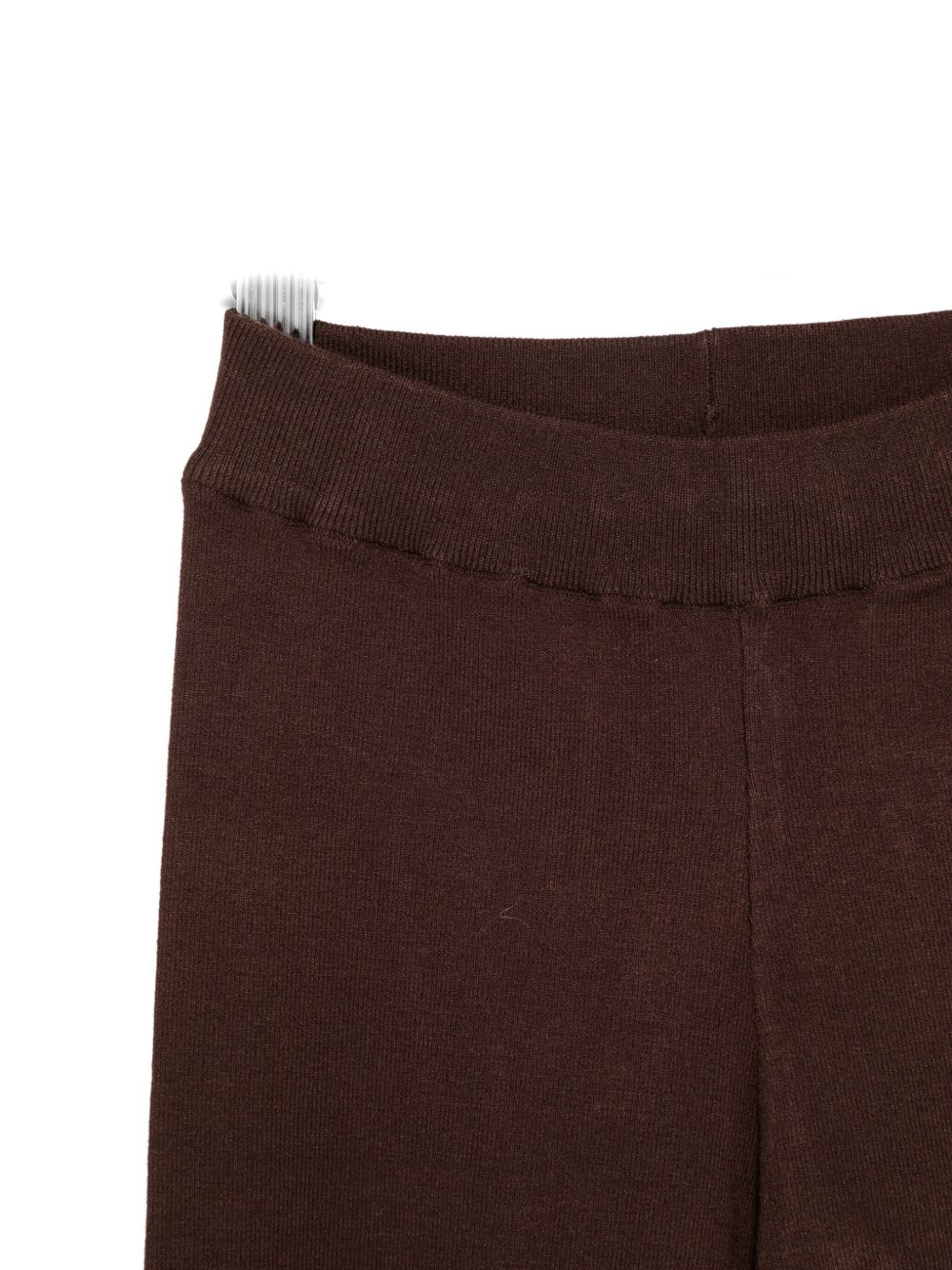 Pantaloni per bambina Laneus Kids marroni con logo ricamato sul davanti F5LKJGKL122 920 LANEUS KIDS 