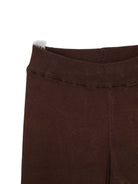 Pantaloni per bambina Laneus Kids marroni con logo ricamato sul davanti F5LKJGKL122 920 LANEUS KIDS 