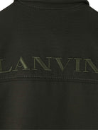 Abito per bambina Lanvin Enfant nero con ricamo con logo N30268 U60 LANVIN KIDS 
