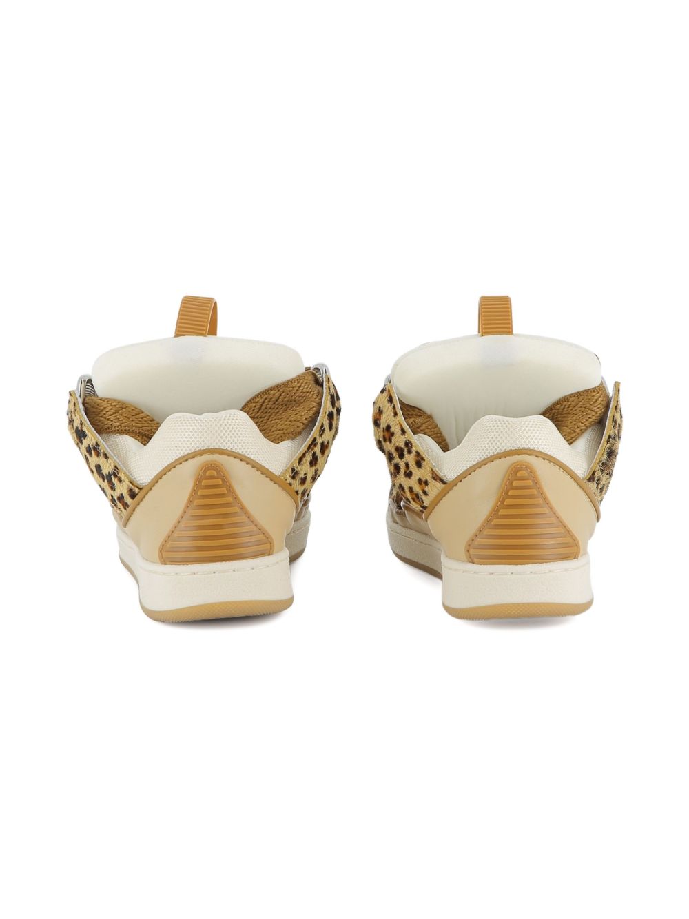 Sneakers per bambina Lanvin Enfant beige con stampa leopardata N30276 P51 LANVIN KIDS 