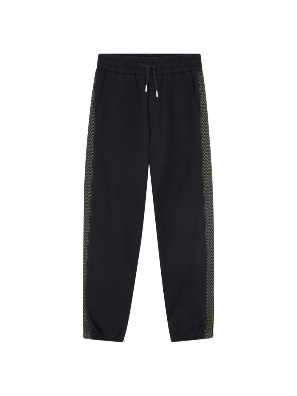 Pantaloni sportivi per bambino Lanvin Enfant nero con inserti N30301 09B LANVIN KIDS 