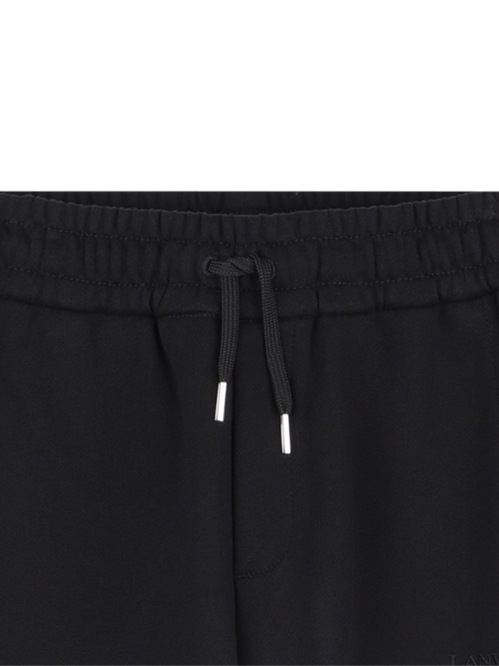 Pantaloni sportivi per bambino Lanvin Enfant nero con inserti N30301 09B LANVIN KIDS 