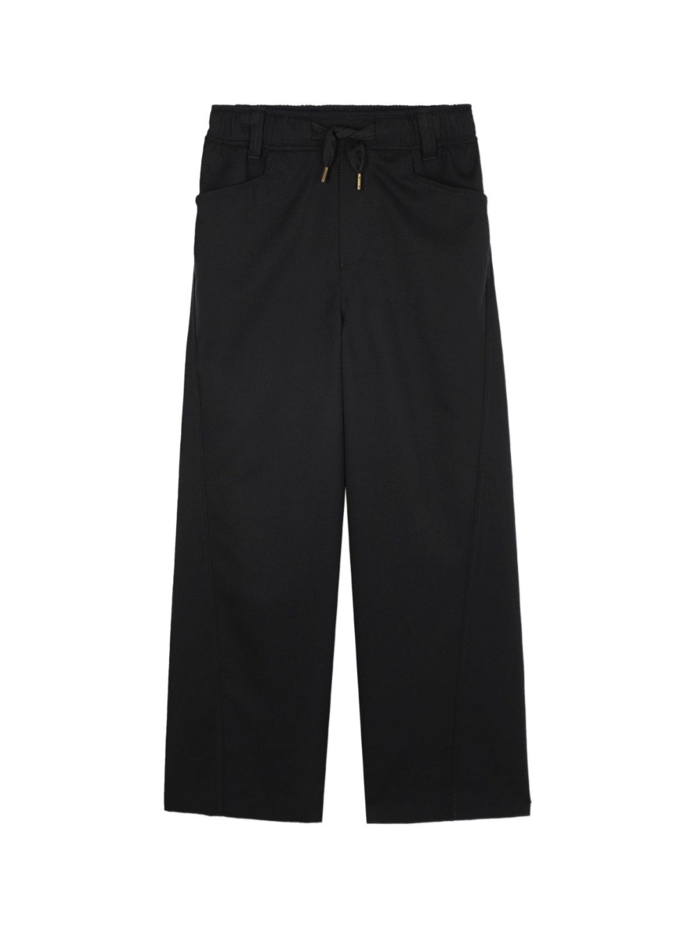Pantaloni per bambino Lanvin Enfant neri con applicazione posteriore con logo N30303 09B LANVIN KIDS 