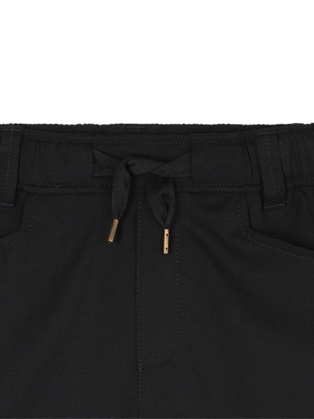 Pantaloni per bambino Lanvin Enfant neri con applicazione posteriore con logo N30303 09B LANVIN KIDS 