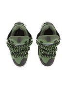 Sneakers Curb per bambino Lanvin Enfant verdi con linguetta imbottita N30308 665 LANVIN KIDS 