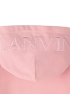 Abito per bambina Lanvin Enfant rosa con cappuccio N30312 48N LANVIN KIDS 