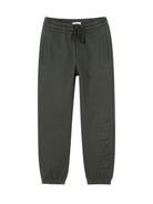 Joggers per bambino Lanvin Enfant verde con orli elasticizzati N30315 665 LANVIN KIDS 