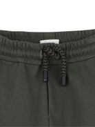 Joggers per bambino Lanvin Enfant verde con orli elasticizzati N30315 665 LANVIN KIDS 