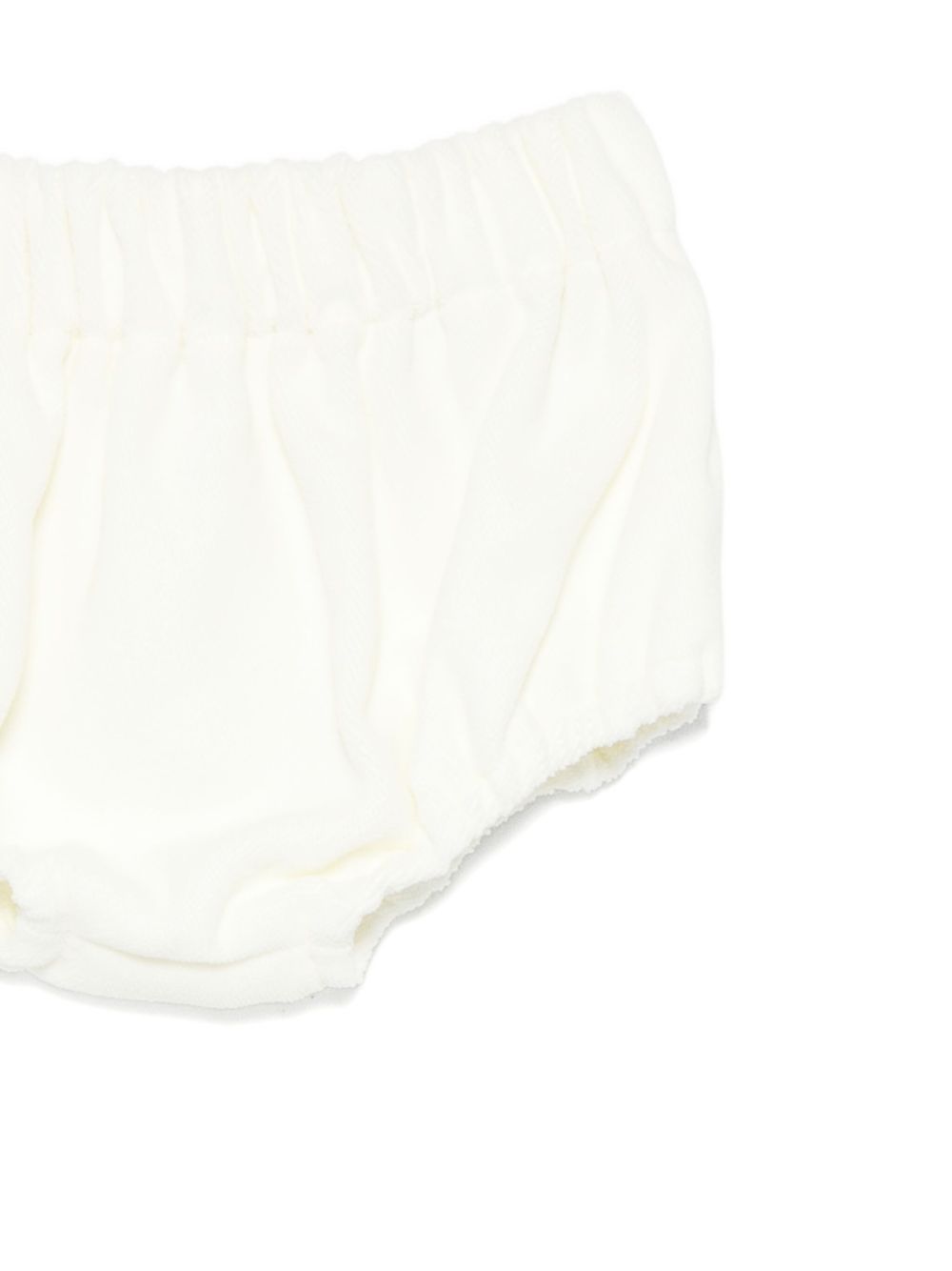 Abito per neonata La Stupenderia bianco con colletto arricciato 1CBAB08 V02S14 LA STUPENDERIA KIDS 
