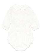 Tutina per neonata La Stupenderia bianca con colletto alla Peter Pan 1CBCT02 V02X28 LA STUPENDERIA KIDS 