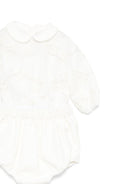 Tutina per neonata La Stupenderia bianca con colletto alla Peter Pan 1CBCT02 V02X28 LA STUPENDERIA KIDS 