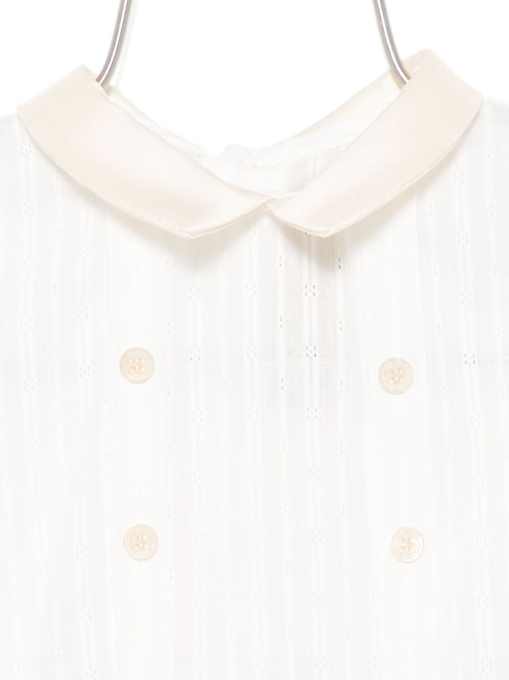 Tutina per neonato La Stupenderia beige con colletto alla Peter Pan 1CBPG05 V23C42 LA STUPENDERIA KIDS 