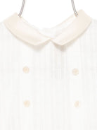 Tutina per neonato La Stupenderia beige con colletto alla Peter Pan 1CBPG05 V23C42 LA STUPENDERIA KIDS 