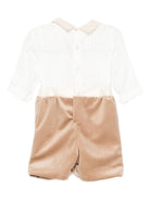 Tutina per neonato La Stupenderia beige con colletto alla Peter Pan 1CBPG05 V23C42 LA STUPENDERIA KIDS 