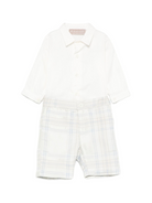 Completo camicia e pantaloncini per neonato La Stupenderia azzurro con motivo a quadri 1CCCT23 Z09 LA STUPENDERIA KIDS 