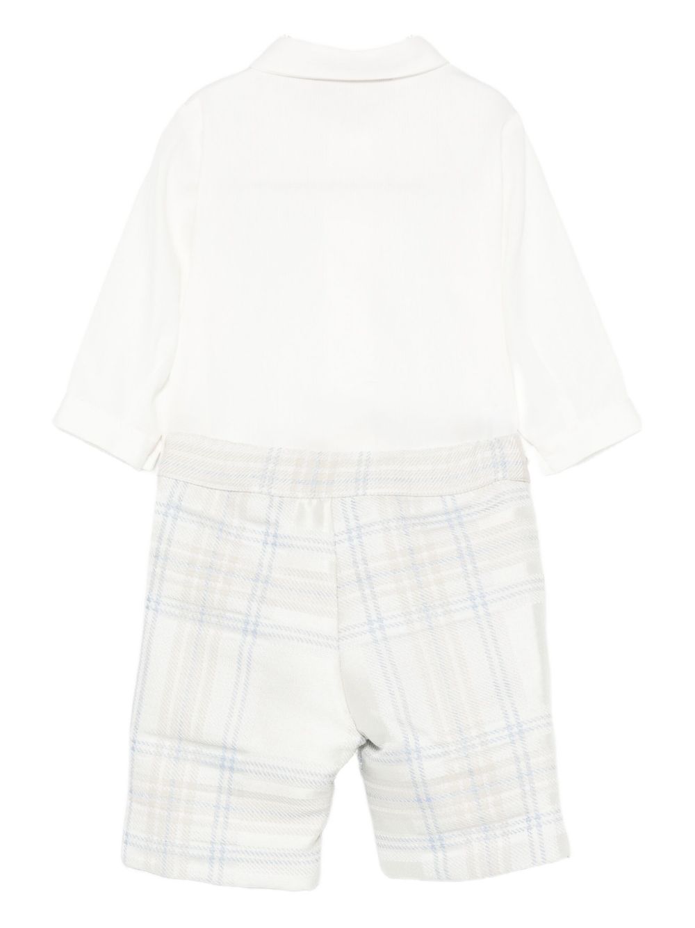 Completo camicia e pantaloncini per neonato La Stupenderia azzurro con motivo a quadri 1CCCT23 Z09 LA STUPENDERIA KIDS 
