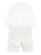 Completo camicia e pantaloncini per neonato La Stupenderia azzurro con motivo a quadri 1CCCT23 Z09 LA STUPENDERIA KIDS 