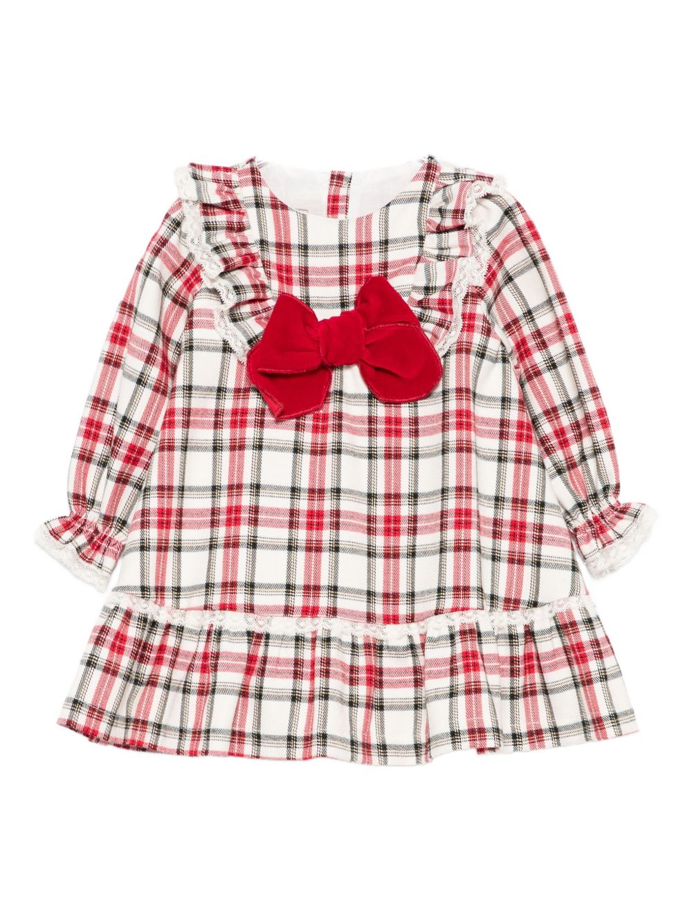 Abito per neonata La Stupenderia rosso con motivo a quadri 1TBAB04 Z19 LA STUPENDERIA KIDS 