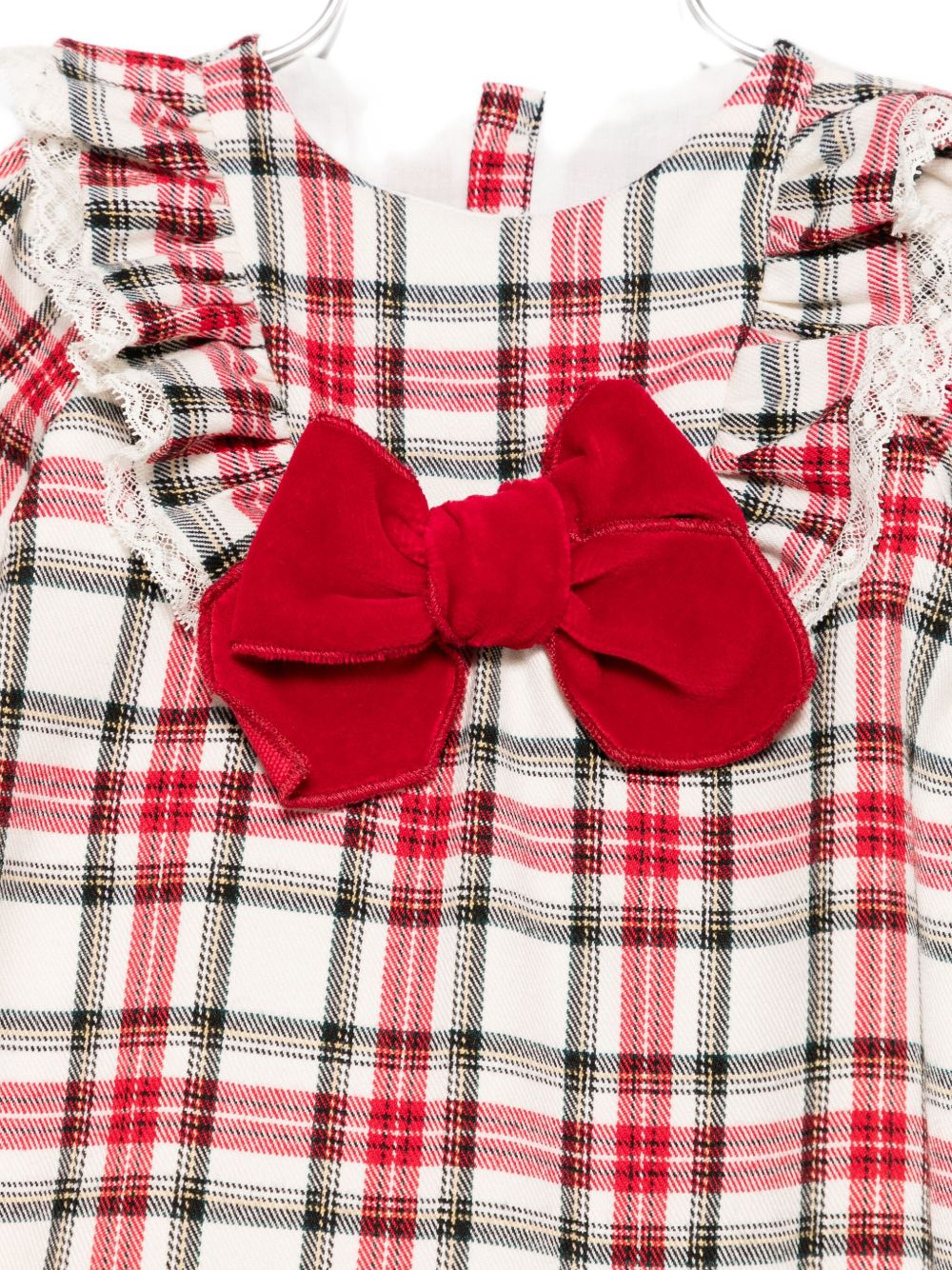 Abito per neonata La Stupenderia rosso con motivo a quadri 1TBAB04 Z19 LA STUPENDERIA KIDS 