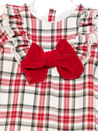 Abito per neonata La Stupenderia rosso con motivo a quadri 1TBAB04 Z19 LA STUPENDERIA KIDS 