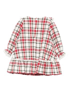 Abito per neonata La Stupenderia rosso con motivo a quadri 1TBAB04 Z19 LA STUPENDERIA KIDS 