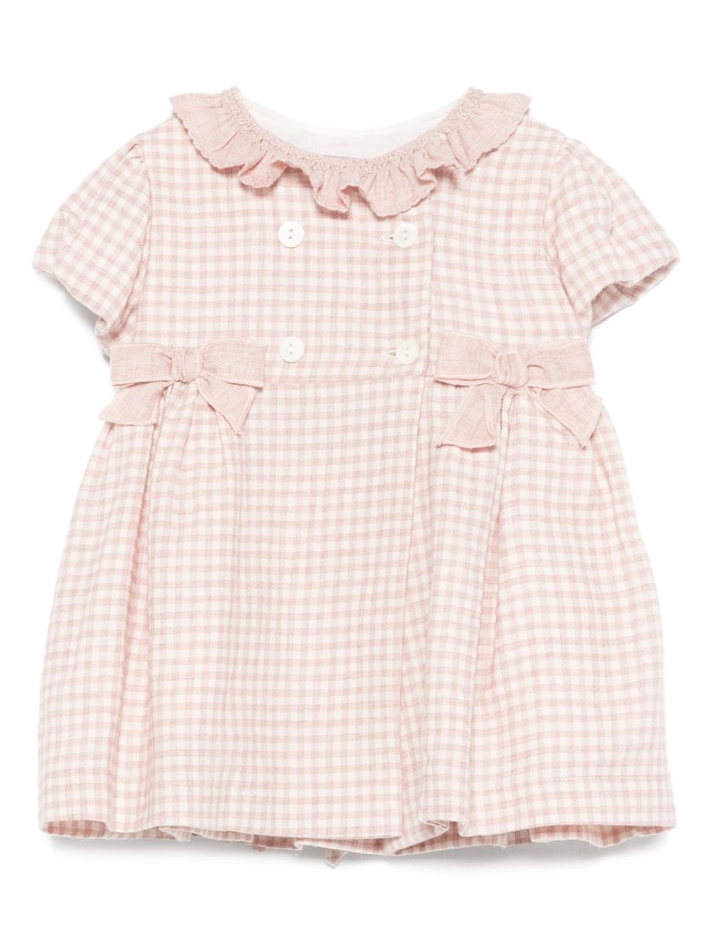 Abito per neonata La Stupenderia rosa con motivo a quadri 1TBAB12 Y24 LA STUPENDERIA KIDS 