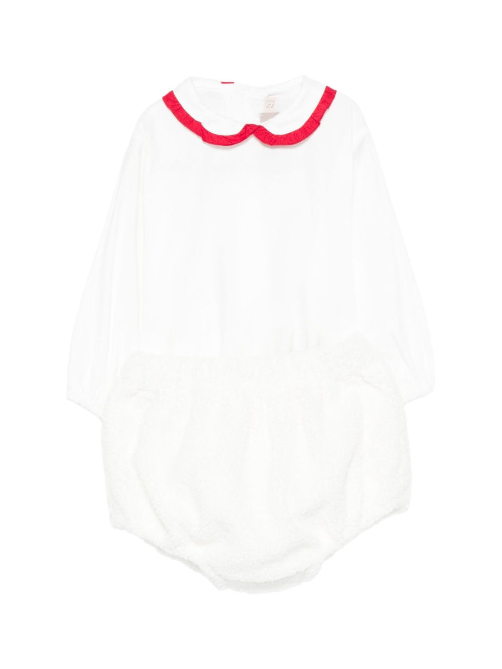 Set t-shirt e shorts per neonata La Stupenderia bianca con dettaglio fiocco 1TBCT16 W20 LA STUPENDERIA KIDS 