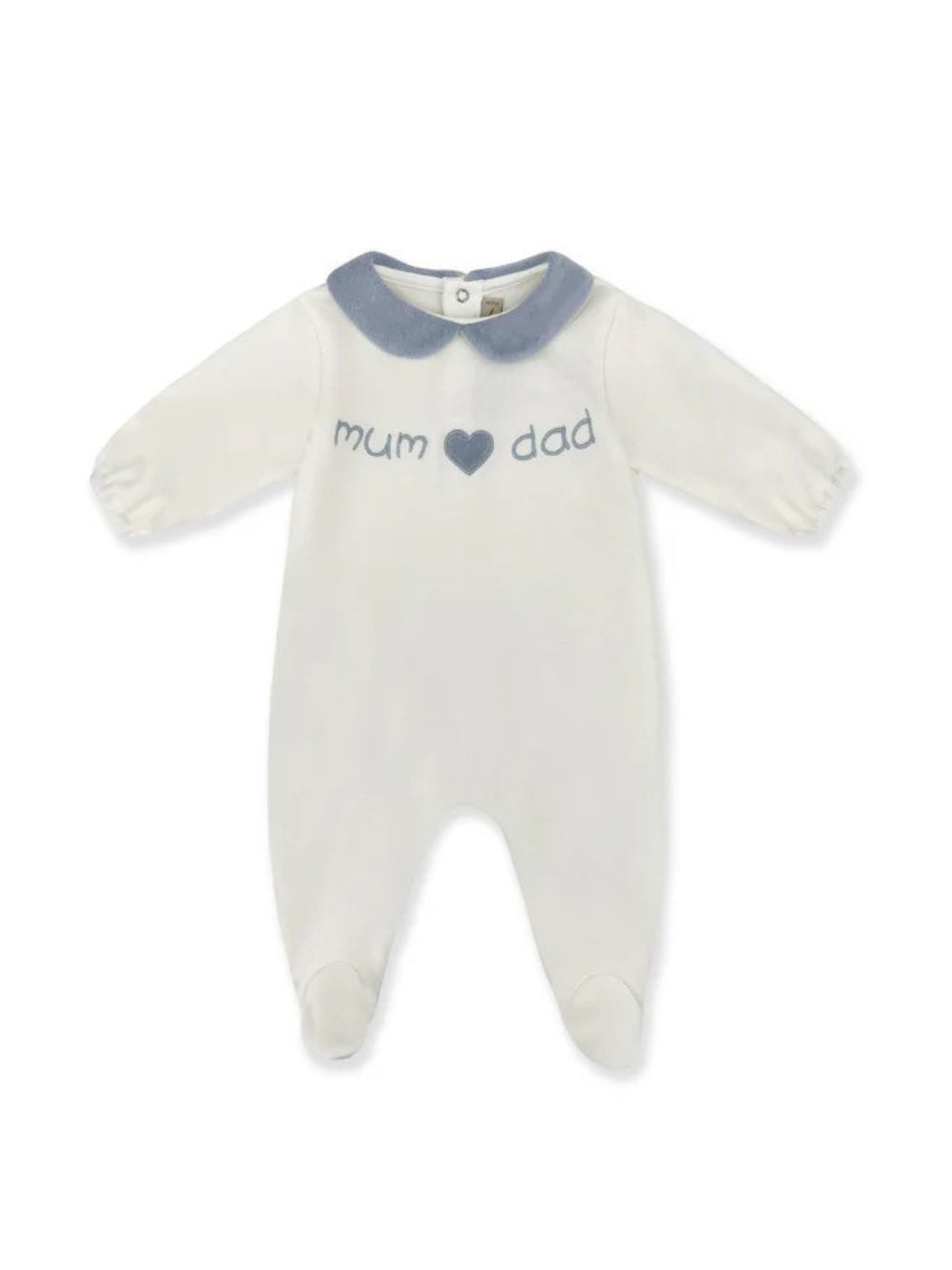 Tutina per neonato La Stupenderia bianca con ricamo "mum and dad" 1TBTT11 K40L24 LA STUPENDERIA KIDS 